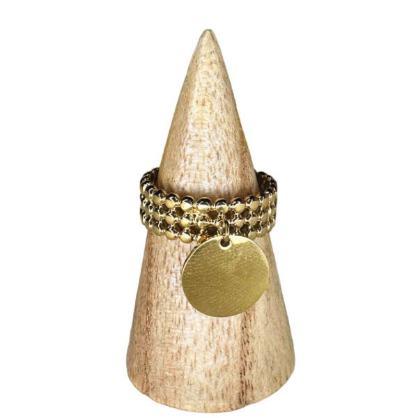 Bague Médaillon Doré