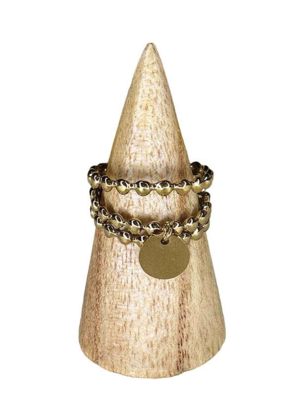 Bague Médaillon Doré