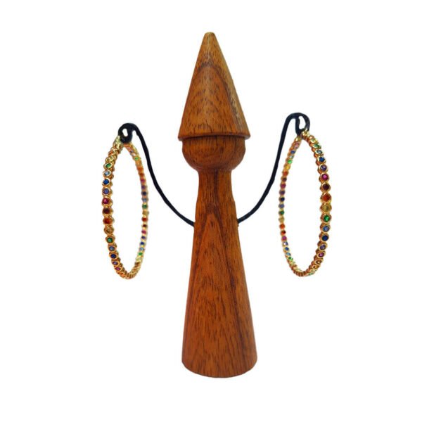 Boucles d'Oreilles Arc-en-Ciel Brillant