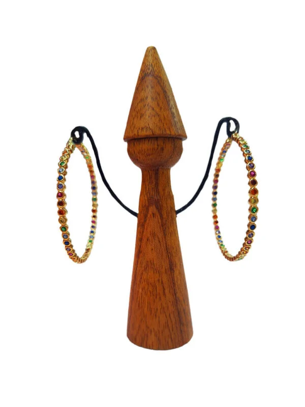 Boucles d'Oreilles Arc-en-Ciel Brillant