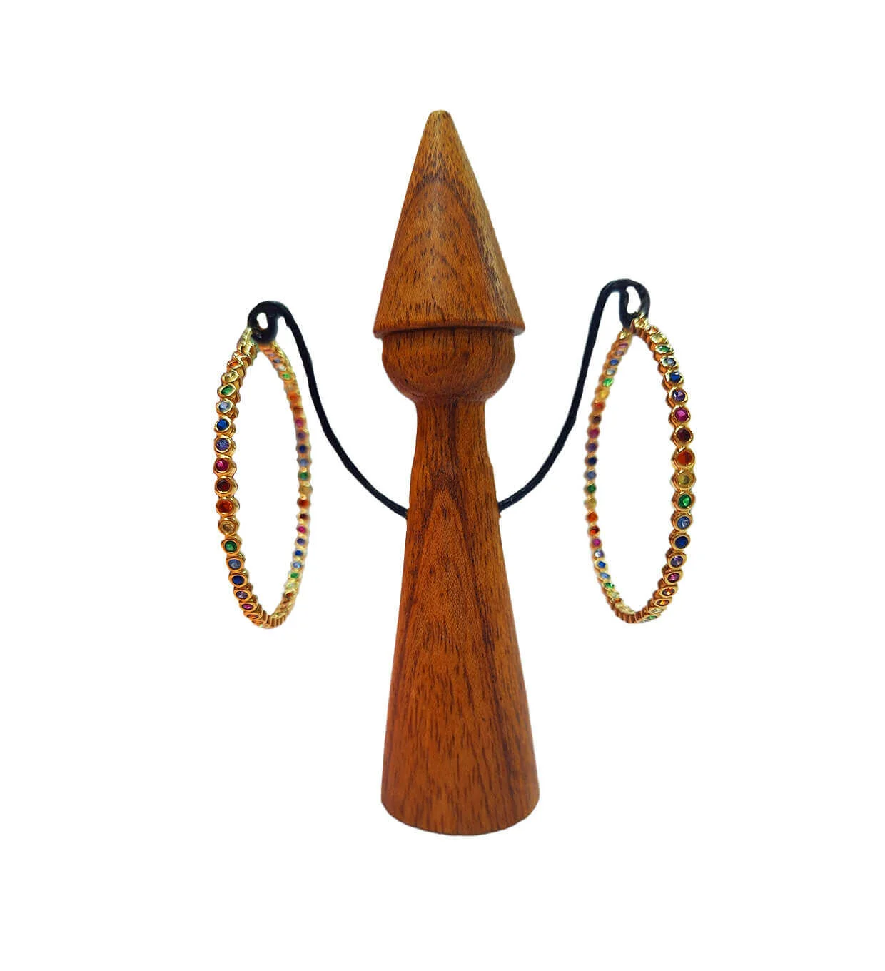 Boucles d'Oreilles Arc-en-Ciel Brillant