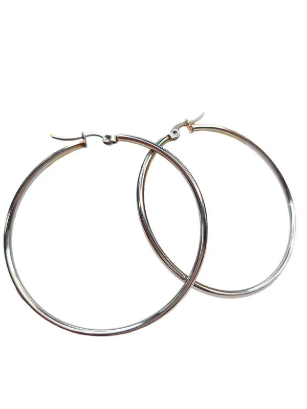 Boucles d'Oreilles Créoles Silver 50