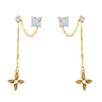 Boucles d'Oreilles Étoile Diamantine