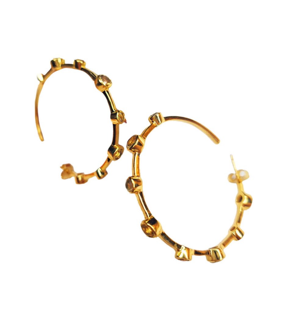 Boucles d'Oreilles Goutte Aqua Rubis