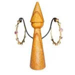 Boucles d'Oreilles Créoles Gemmées Rose Quartz