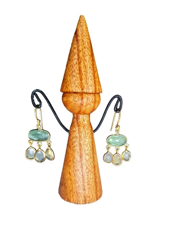 Boucles d'Oreilles Gemmes Lustrées