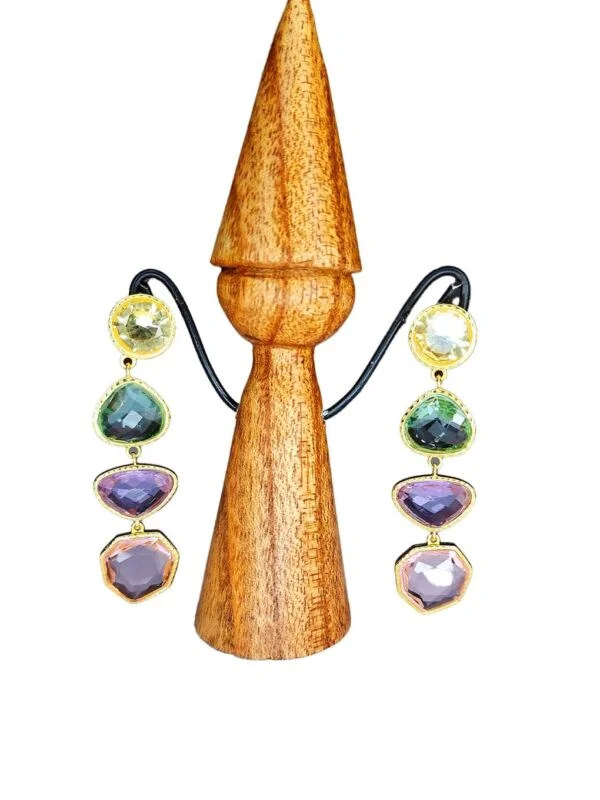 Boucles d'Oreilles Crystal Pastel