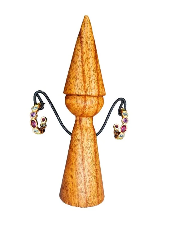 BO-ZEL-1 Boucles d'Oreilles Spectre de Gemmes