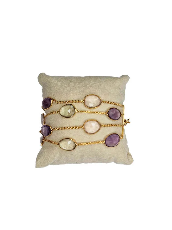 Bracelet Multi Gemstone Symphony Purple