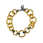 Bracelet Maillons Emeraudes