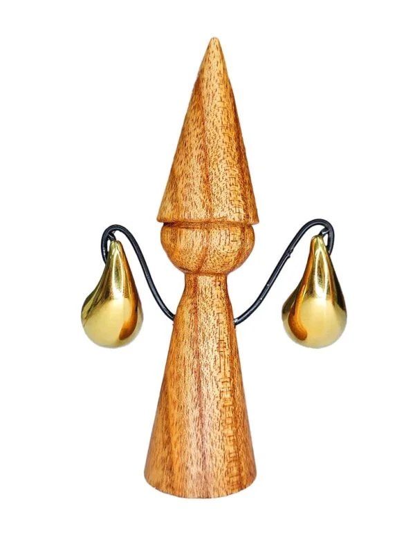 Boucles d'Oreilles Larmes Dorées LARGE