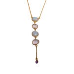 Collier Cravate Quartz Moonstone