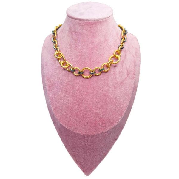Collier Maillons Emeraudes