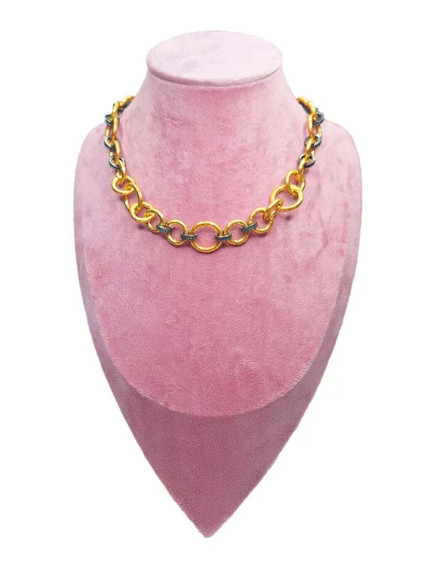 Collier Maillons Emeraudes