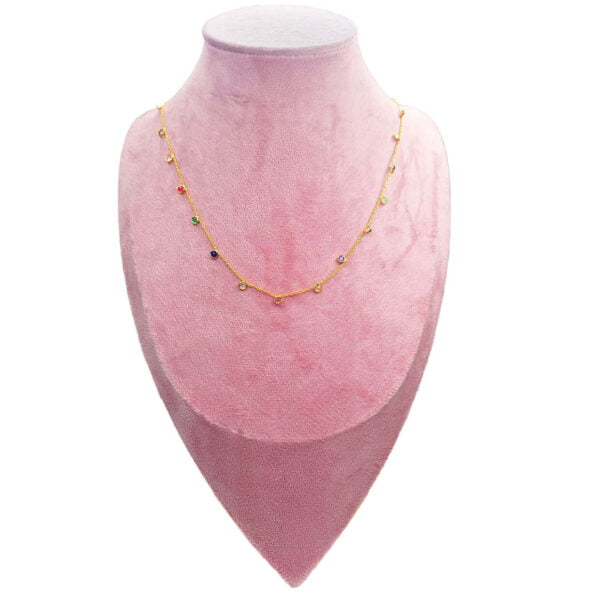 Collier Arc-en-ciel Précieux