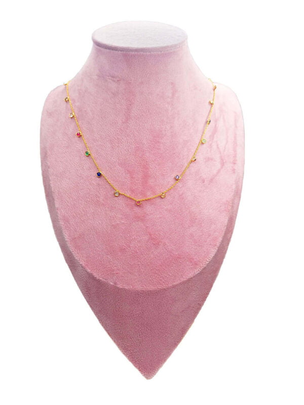 Collier Arc-en-ciel Précieux