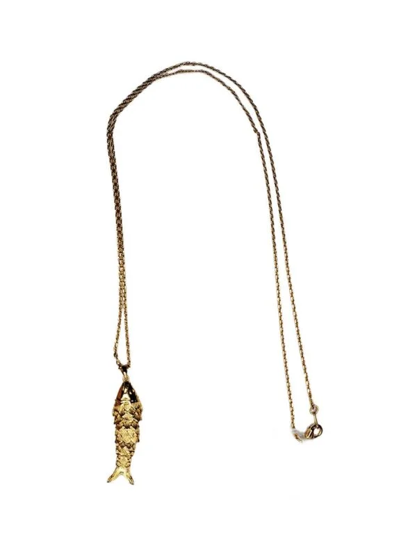 COLLIER-POSSEIDON-LONG-DORE Collier Poséidon Long Doré