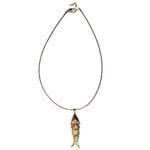 Collier Rigide + Pendentif Poséidon Doré