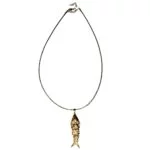 Collier Rigide + Pendentif Poséidon Doré