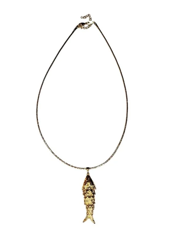 Collier Rigide + Pendentif Poséidon Doré