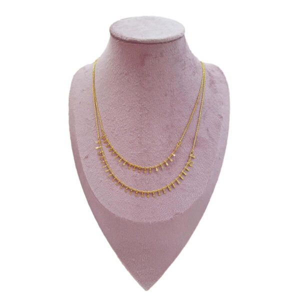 Collier Double Chaines Aztec