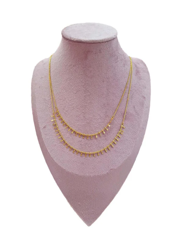 Collier Double Chaines Aztec