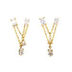 Boucles d'Oreilles Géométrie Précieuse