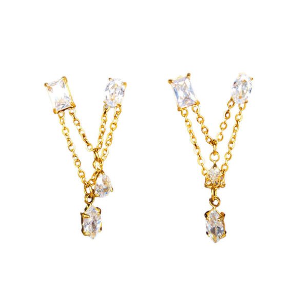 Boucles d'Oreilles Géométrie Précieuse