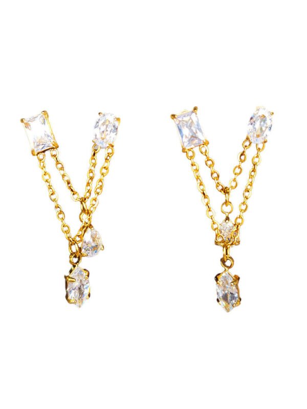 Boucles d'Oreilles Géométrie Précieuse
