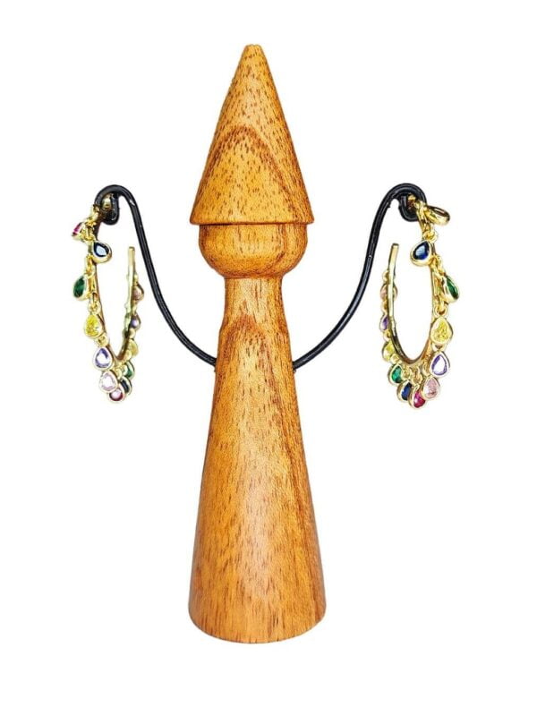 Boucles d'Oreilles Larmes Multicolores